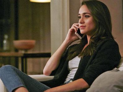 Meghan Markle playing Rachel Zane in TV drama Suits - Season 6