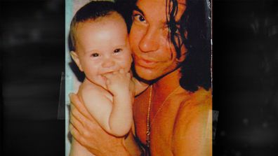 Michael Hutchence and Tiger Lily Hutchence Geldof