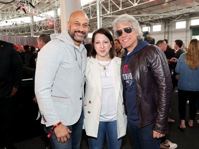 Keegan-Michael Key, Elle Key and Jon Bon Jovi attend the 2026 Fanatics Super Bowl Party at Pier 48 in San Francisco on February 07, 2026 in San Francisco, California.