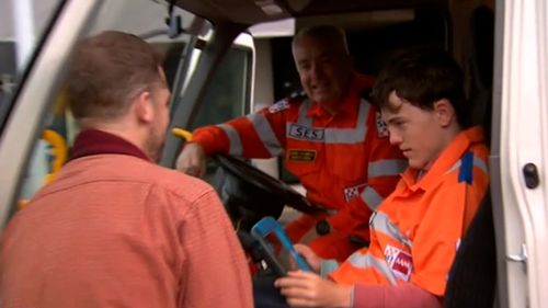 It's been almost a year since William Callaghan survived two freezing nights lost in the bush.The teenager met some of the team who helped save him today.