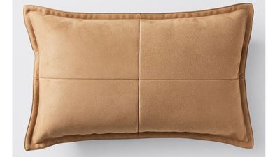 Faux suede cushion