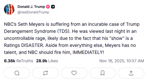 Donald Trump pede demissão de Seth Meyers