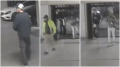 CCTV captures four people at scene of Melbourne carpark burglary 