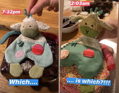 Hamish Blake bakes a Sheepy cake for daughter's birthday