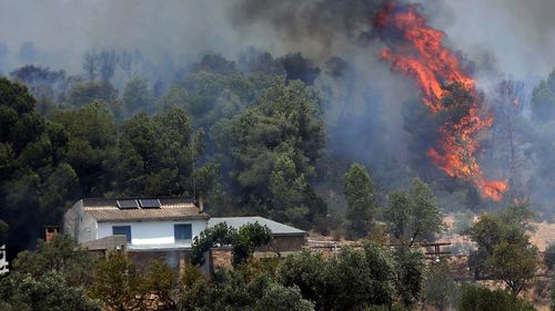 Spain bushfire Europe heatwave