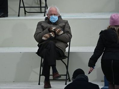 Bernie Sanders at Biden's Inauguration