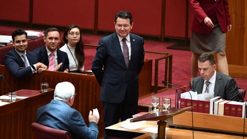 Senator Smith's bill was massed without any major amendments. (AAP)