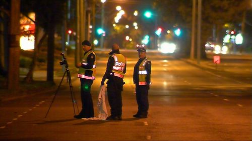 A 62-year-old man has died after he tripped in front of a car while running to catch a bus in Melbourne's south-east.