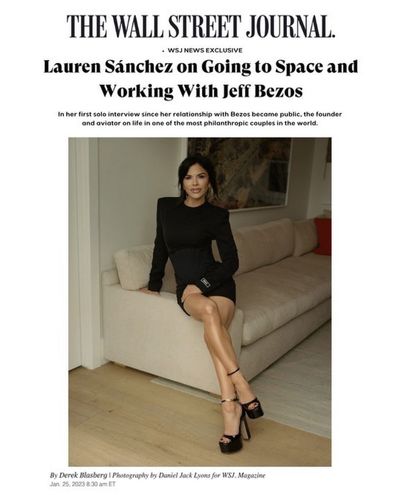 Lauren Sanchez interview with the Wall Street Journal