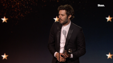 Adam Brody's tribute to Leighton Meester at Critics Choice awards