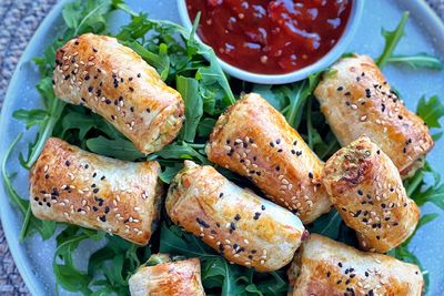 Tagrid Ahmad's spinach, pesto and cheese rolls