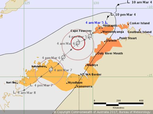 Cyclone warning issued for NT coast