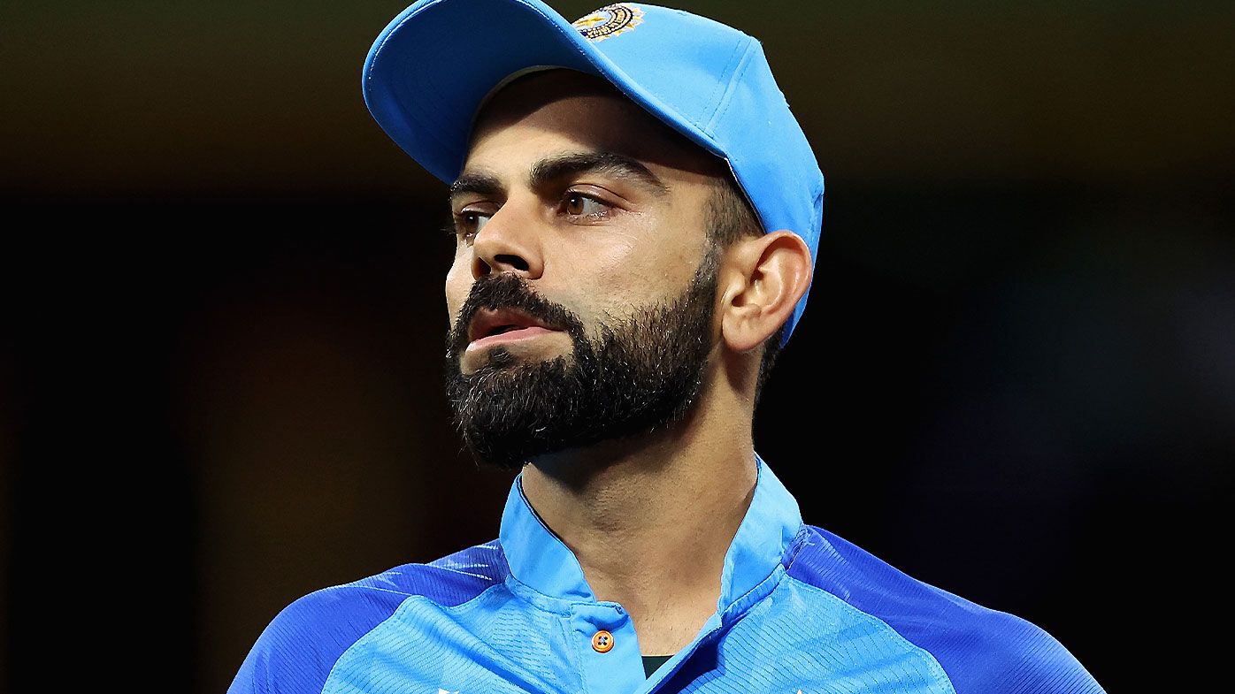 Indian star Virat Kohli in action at the T20 World Cup