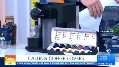 Pod coffee machine Nespresso on Today show