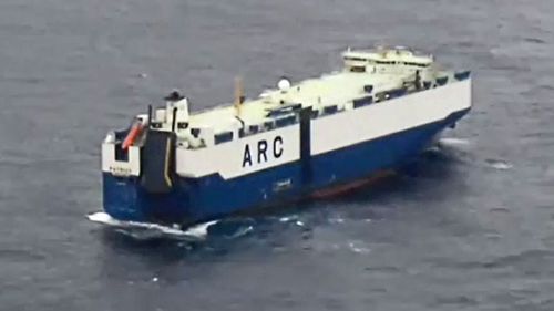 American Roll-on Roll-off Carrier (ARC) ship the Patriot was re-routed to assist in the rescue operation (9NEWS)