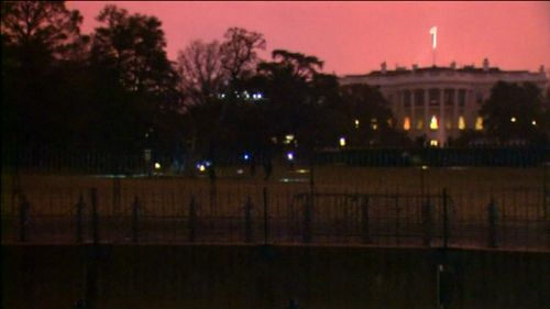 The White House went into lock down following the security breach. (9NEWS)