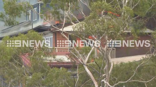 Fire crews are desperately trying to bring the blaze under control.