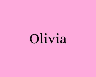 3. Olivia