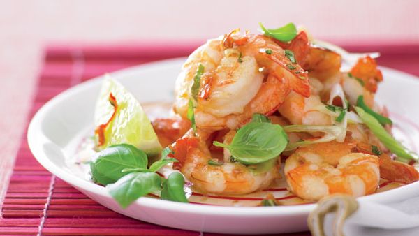 Spicy thai prawns