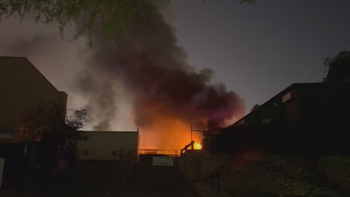 A large Turkish Bakery has ﻿caught fire in Perth's east, prompting hazmat warnings as potentially hazardous smoke billowed above the city. 