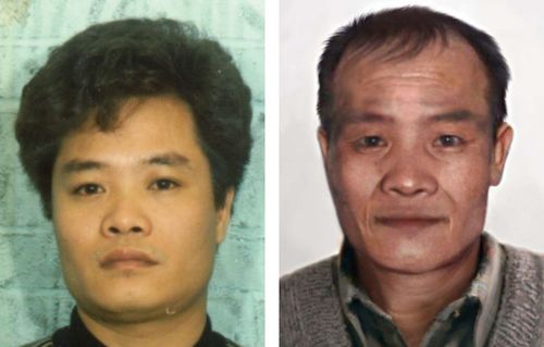 Hung Tien Pham (left) in 1989 and Pham (right) as he might appear today.