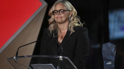 Body-image activist Taryn Brumfitt receives the 2023 Australian of the Year award.