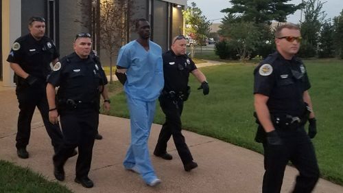 Mr Samson has been discharged from hospital and taken to jail. (Metro Nashville PD)