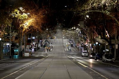 Collins Street after 8pm last night