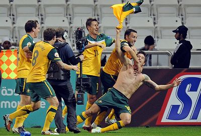 The Socceroos left it late in the quarters. Harry Kewell scoring the only goal in extra-time.