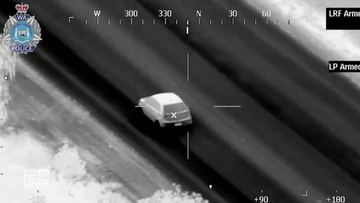 The pursuit began when the driver failed to stop for police.