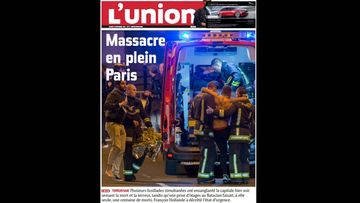 <p>Newspapers from France and around the world have reacted to the deadly Paris terror attacks with front page reports.</p><p>French newspaper&nbsp;<em>L’Union</em>&nbsp;ran ‘Massacre in Paris’.</p><p>For the latest information on the attacks, follows our live updates&nbsp;<a href="http://www.9news.com.au/World/2015/11/14/08/19/Several-people-reportedly-killed-after-gunman-opens-fire-in-Paris-restaurant">here</a>.</p><p><strong>Click through the gallery to see how the world has reacted.&nbsp;</strong></p><p>(All
images: Twitter)</p>
