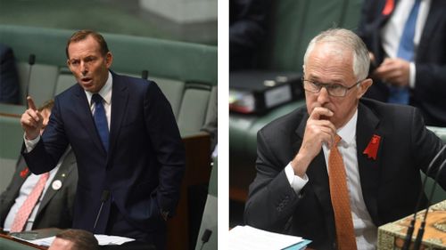 The prime minister has accused Tony Abbott of being aware of negotiations with crossbenchers involving a shotgun import pause. (AAP)