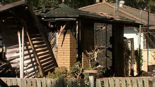 The body of a 76-year-old woman was found inside the house. Image: 9News