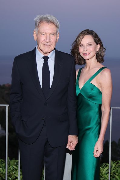 Harrison Ford and Calista Flockhart attend the "Indiana Jones And The Dial Of Destiny" screening at Taormina Film Festival 2023 on June 25, 2023 in Taormina, Italy.