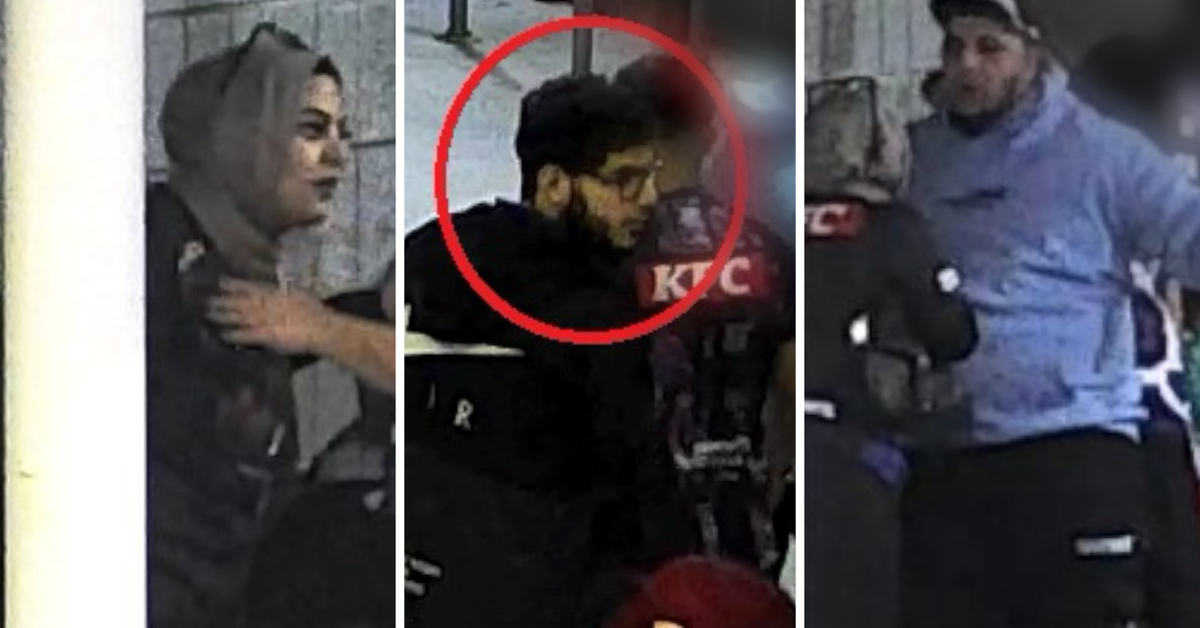 Eight sought after woman knocked out at football match