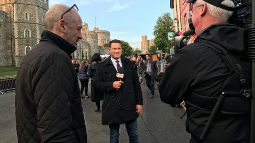 Georgie Gardner and Karl Stefanovic will bring live coverage from this site, giving audiences a stunning view of the castle. Picture: 9NEWS/Gabrielle Adams