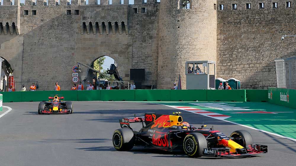 The Red Bull team produced strong results in the opening practice sessions. (AAP)