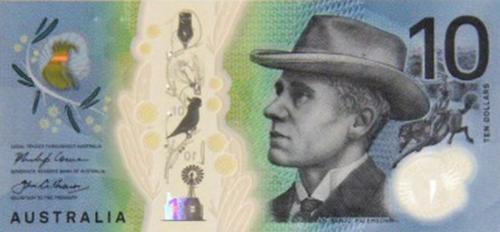 50 Australian Dollar Banknote. Single Australia 50 Bill DAVID UNAIPON EDITH