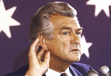 Bob Hawke's approval rating peaked in 1984 at what figure?