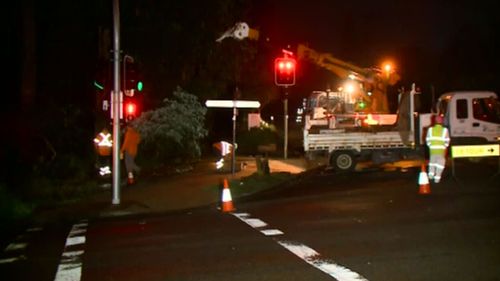 Crews are working to restore power in the local area. (9NEWS)