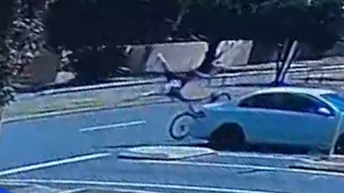 Police are hunting for a driver who slammed into a cyclist, then fled the scene in Perth's north.