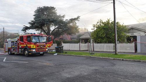 Battling the fire was made difficult as fire crews had limited access to the home. (AAP)