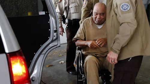 Samuel Little leaves the Ector County Courthouse in Odessa, Texas Thursday, December 13, 2018.