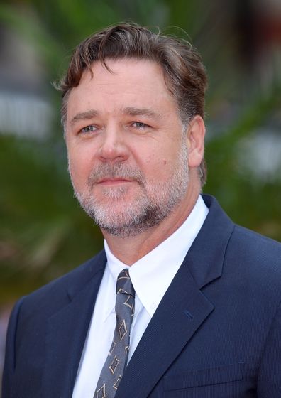 Russell Crowe arrives for the UK Premiere of 'The Nice Guys' at Odeon Leicester Square on May 19, 2016 in London, England.