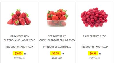 Berries are on special at Harris Farm Market this week.