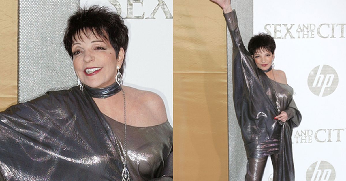 Hot or not: Liza Minnelli's shimmering jumpsuit.
