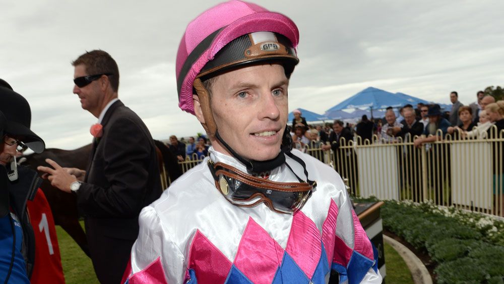 Queensland jockey Ryan Wiggins was taken to hospital following a race fall. (AAP)