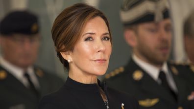 Crown Princess Mary at the official inauguration of the Australian War Monument at the Churchill Memorial Park on September 17, 2020 in Copenhagen, Denmark.