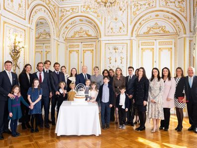 Prince Albert of Monaco celebrates his 66th birthday with his extended family.