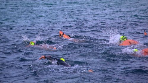 Man breaks record for number of laps swum at Bondi Beach for mental health awareness.